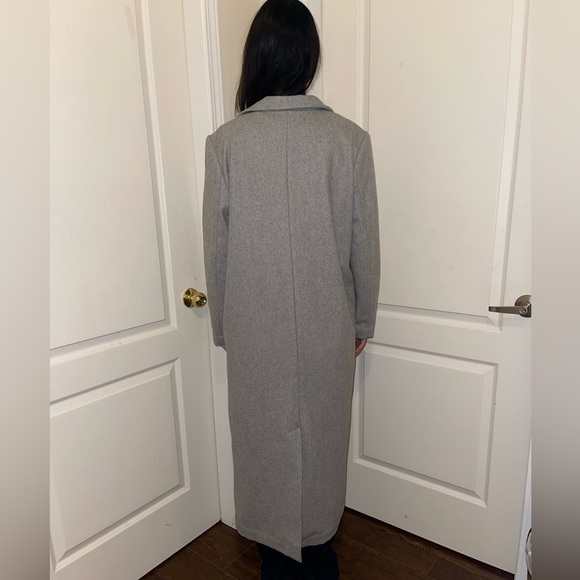 Against Nudity Montreal Wool Blend Grey Long Coat Women  Size M US - Picture 8 of 8